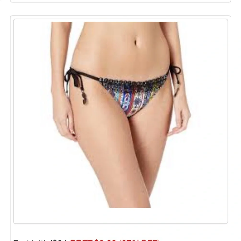 STUDIO ANNE COLE boho morocco MULTICOLOR bikini SIZE XL